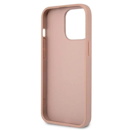 Guess GUHCP13LPSATLP iPhone 13 Pro / 13 6.1" pink/pink hardcase SaffianoTriangle Logo_6