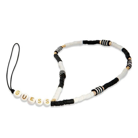 Guess pendant GUSTBCKH Phone Strap black-white/black-white Heishi Beads_0