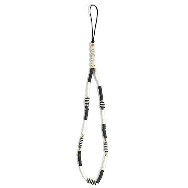 Guess pendant GUSTBCKH Phone Strap black-white/black-white Heishi Beads_1
