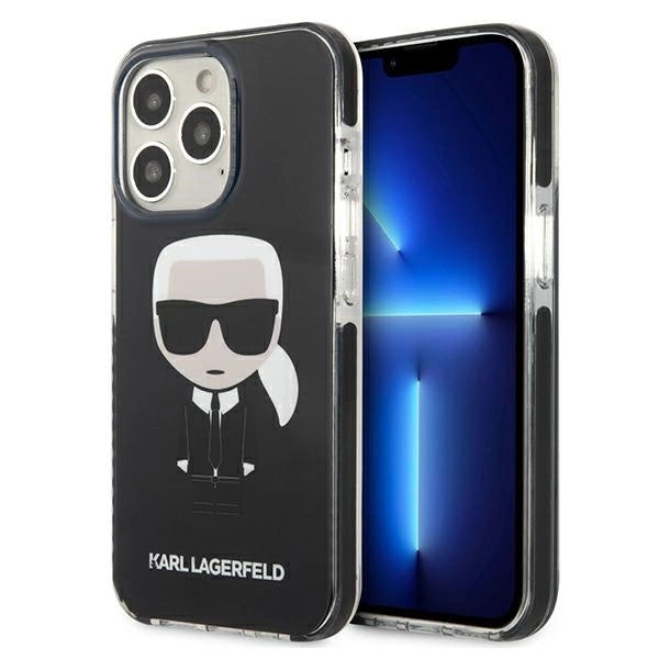 Karl Lagerfeld KLHCP13LTPEIKK iPhone 13 Pro / 13 6,1" hardcase czarny/black Iconik Karl_0