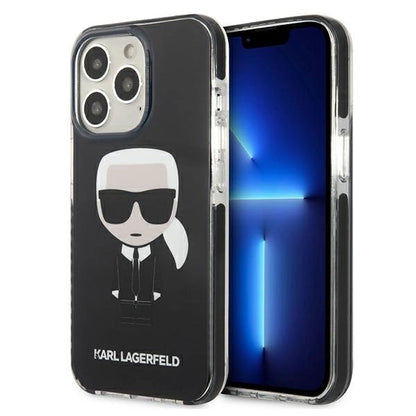 Karl Lagerfeld KLHCP13LTPEIKK iPhone 13 Pro / 13 6,1" hardcase czarny/black Iconik Karl_0