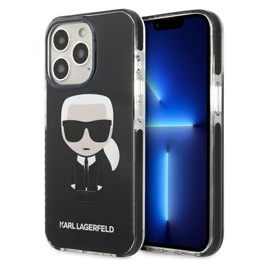 Karl Lagerfeld KLHCP13LTPEIKK iPhone 13 Pro / 13 6,1" hardcase czarny/black Iconik Karl_0