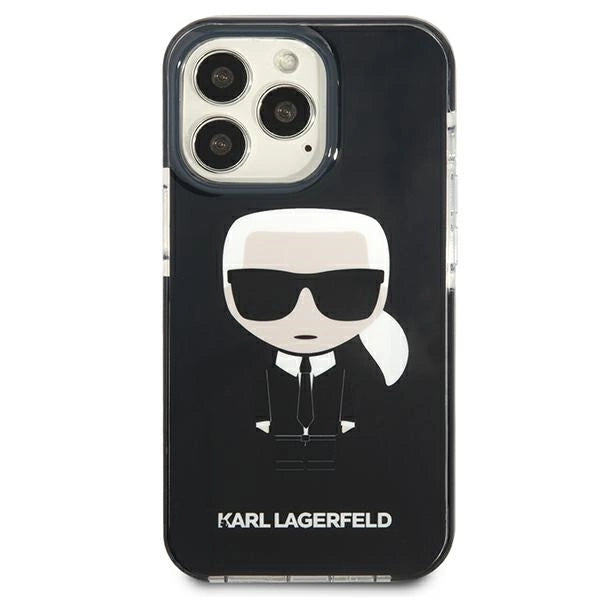 Karl Lagerfeld KLHCP13LTPEIKK iPhone 13 Pro / 13 6,1" hardcase czarny/black Iconik Karl_2