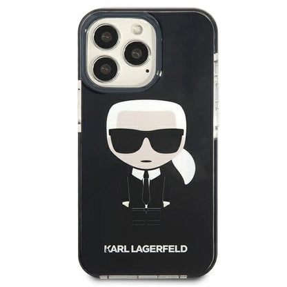 Karl Lagerfeld KLHCP13LTPEIKK iPhone 13 Pro / 13 6,1" hardcase czarny/black Iconik Karl_2