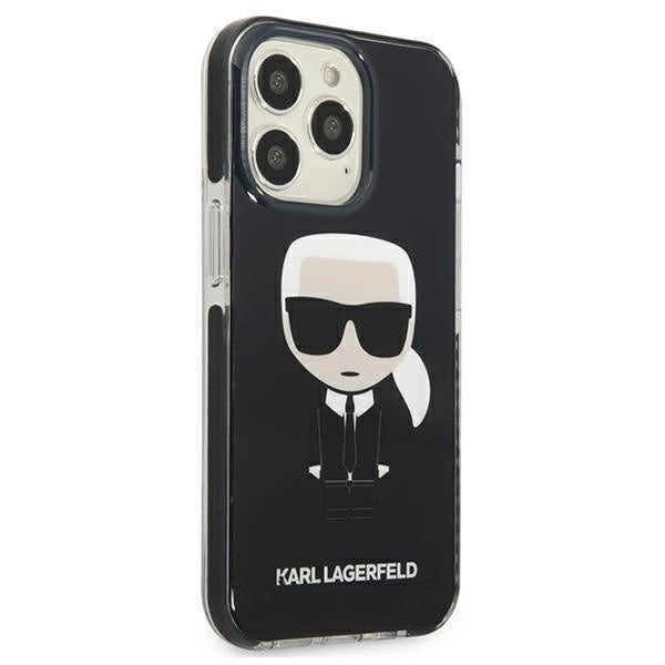 Karl Lagerfeld KLHCP13LTPEIKK iPhone 13 Pro / 13 6,1" hardcase czarny/black Iconik Karl_3