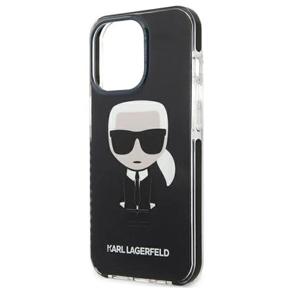 Karl Lagerfeld KLHCP13LTPEIKK iPhone 13 Pro / 13 6,1" hardcase czarny/black Iconik Karl_5