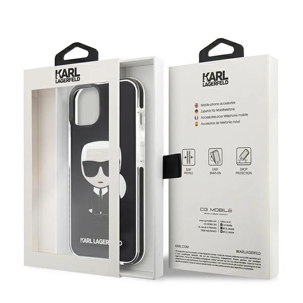 Karl Lagerfeld KLHCP13STPEIKK iPhone 13 mini 5,4"  hardcase czarny/black Iconik Karl_7