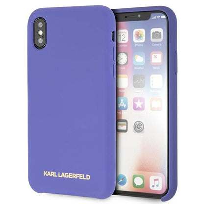 Karl Lagerfeld Silicone iPhone X/Xs Case - Purple_0