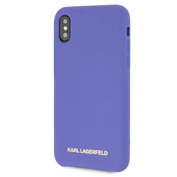 Karl Lagerfeld Silicone iPhone X/Xs Case - Purple_1