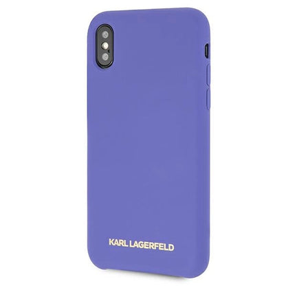 Karl Lagerfeld Silicone iPhone X/Xs Case - Purple_1