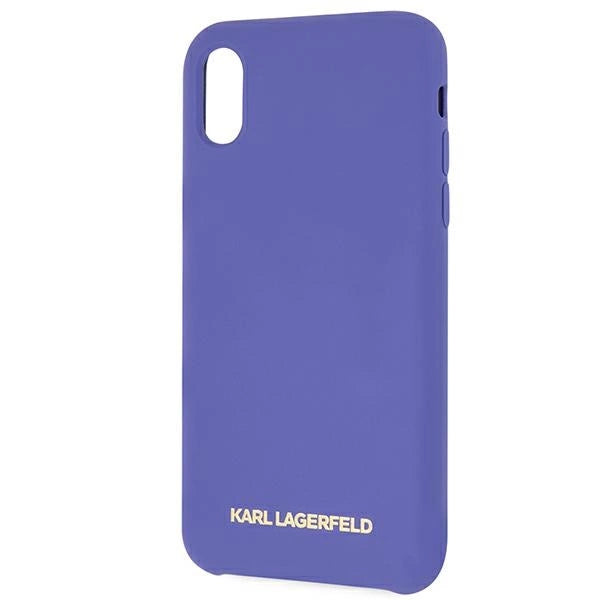 Karl Lagerfeld Silicone iPhone X/Xs Case - Purple_2