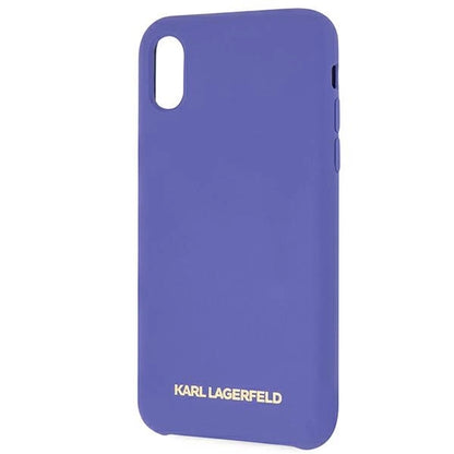 Karl Lagerfeld Silicone iPhone X/Xs Case - Purple_2