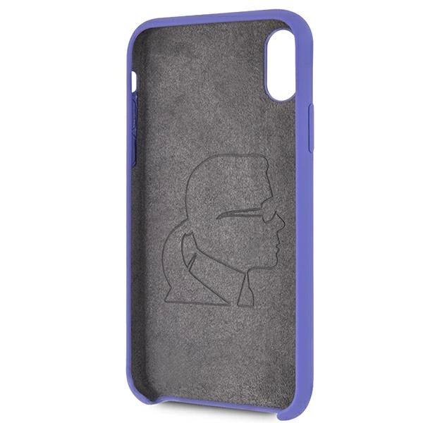 Karl Lagerfeld Silicone iPhone X/Xs Case - Purple_3
