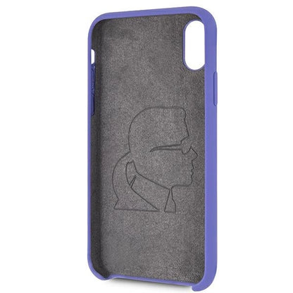 Karl Lagerfeld Silicone iPhone X/Xs Case - Purple_3