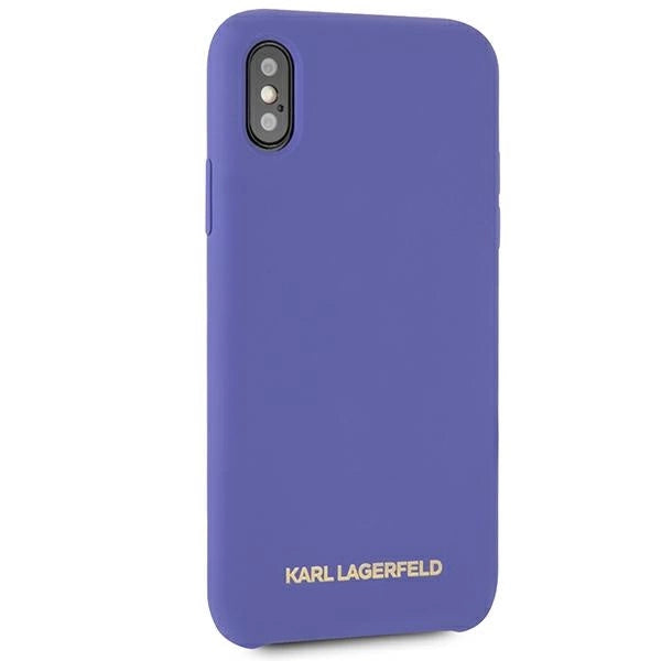 Karl Lagerfeld Silicone iPhone X/Xs Case - Purple_4