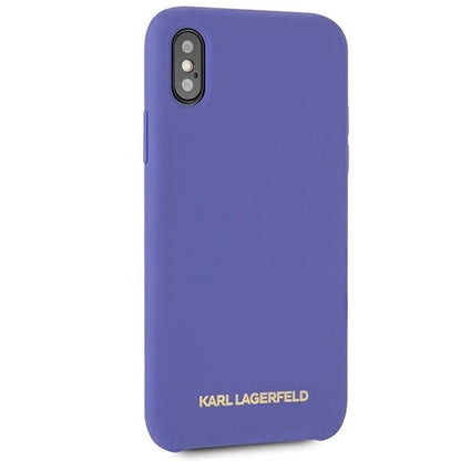 Karl Lagerfeld Silicone iPhone X/Xs Case - Purple_4