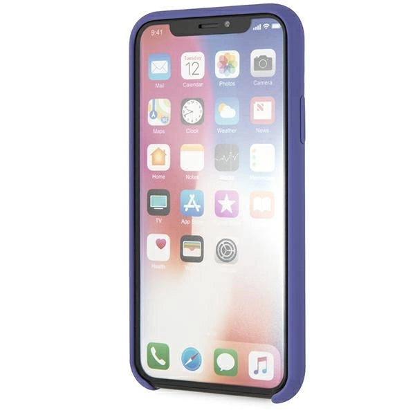 Karl Lagerfeld Silicone iPhone X/Xs Case - Purple_5