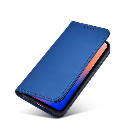 Magnet Card Case for iPhone 12 Pro cover card wallet card stand blue_7