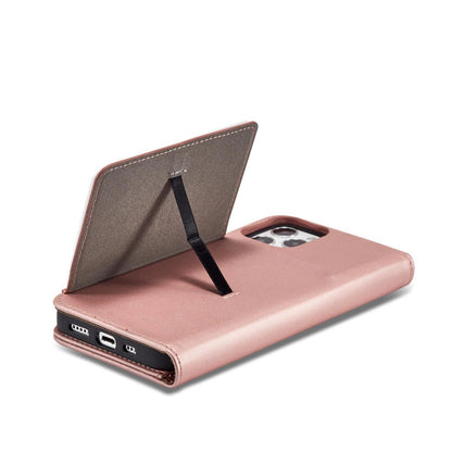 Magnet Card Case for iPhone 12 Pro Pouch Card Wallet Card Stand Pink_8