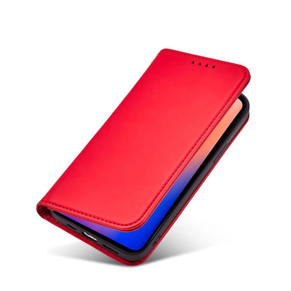 Magnet Card Case for iPhone 12 Pro Pouch Card Wallet Card Holder Red_7