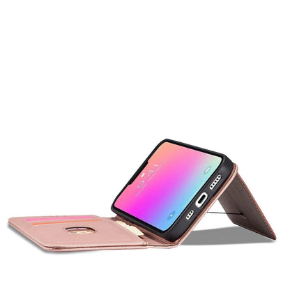 Magnet Card Case for iPhone 13 Pro Pouch Card Wallet Card Holder Pink_10