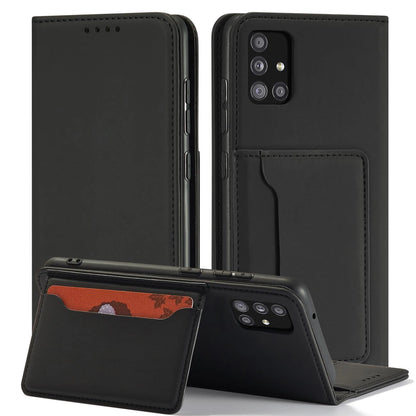 Magnet Card Case Case for Samsung Galaxy A12 5G Pouch Wallet Card Holder Black_2