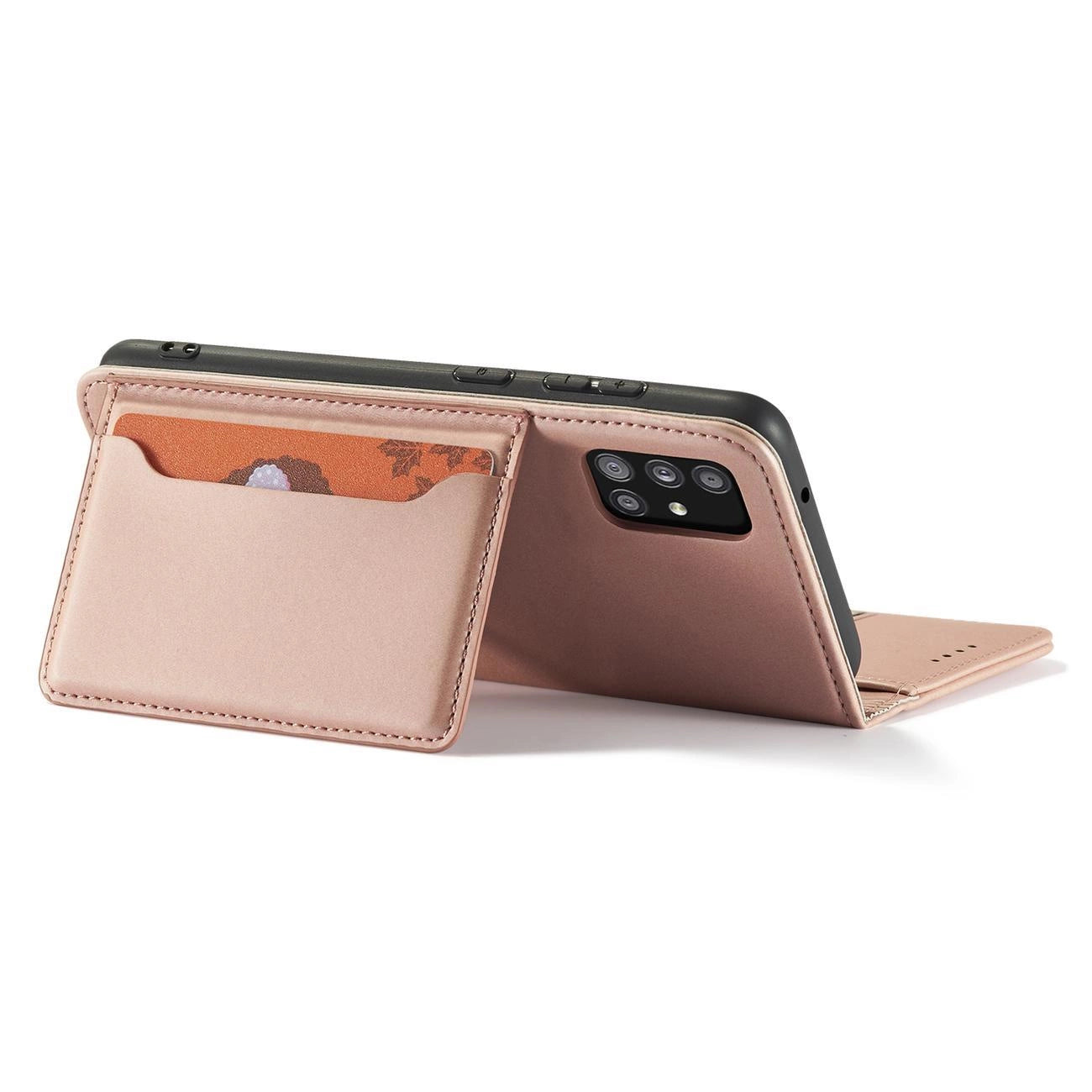 Magnet Card Case Case for Samsung Galaxy A12 5G Pouch Wallet Card Holder Pink_10