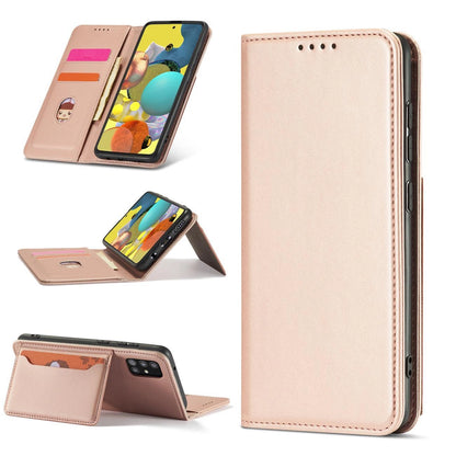 Magnet Card Case Case for Samsung Galaxy A12 5G Pouch Wallet Card Holder Pink_2