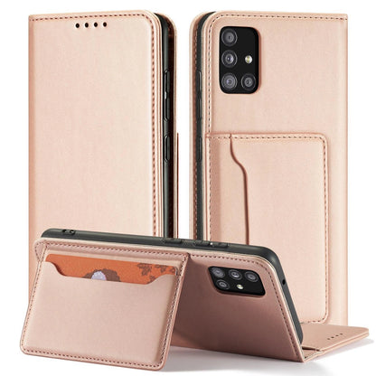 Magnet Card Case Case for Samsung Galaxy A12 5G Pouch Wallet Card Holder Pink_3