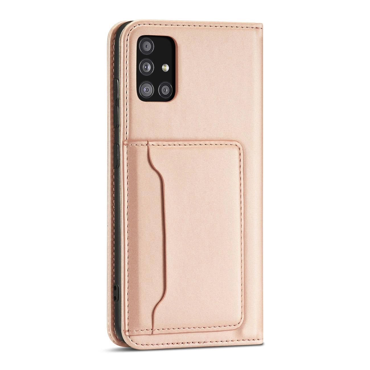 Magnet Card Case Case for Samsung Galaxy A12 5G Pouch Wallet Card Holder Pink_6