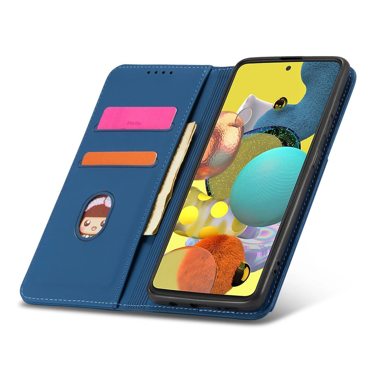Magnet Card Case Case For Samsung Galaxy A13 5G Pouch Wallet Card Holder Blue_10