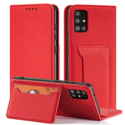 Magnet Card Case Case for Samsung Galaxy A13 5G Pouch Wallet Card Holder Red_3