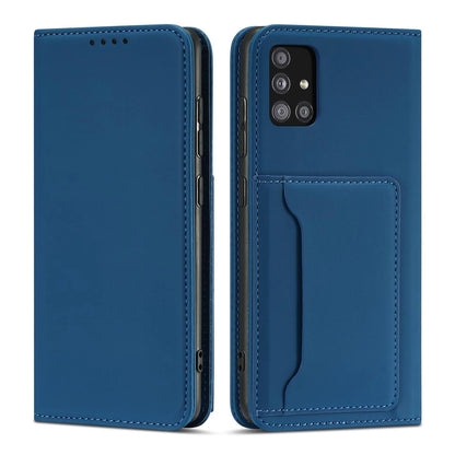 Magnet Card Case for Xiaomi Redmi Note 11 Pro Pouch Card Wallet Card Holder Blue_0