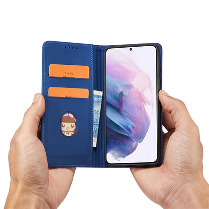 Magnet Card Case Case for Samsung Galaxy S22 + (S22 Plus) Pouch Wallet Card Holder Blue_10