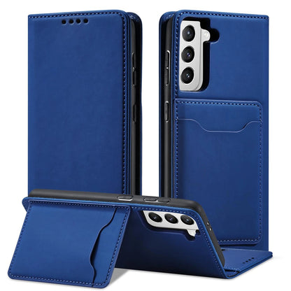 Magnet Card Case Case for Samsung Galaxy S22 + (S22 Plus) Pouch Wallet Card Holder Blue_1