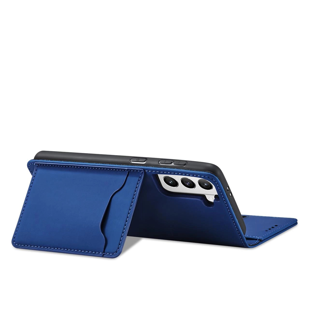 Magnet Card Case Case for Samsung Galaxy S22 + (S22 Plus) Pouch Wallet Card Holder Blue_5