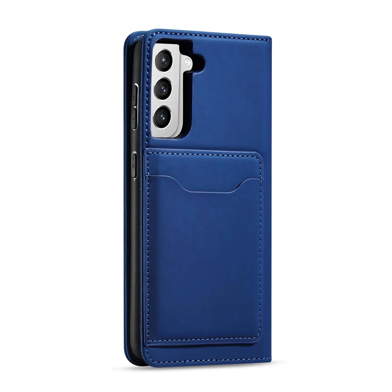 Magnet Card Case Case for Samsung Galaxy S22 + (S22 Plus) Pouch Wallet Card Holder Blue_6