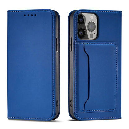 Magnet Card Case Case for Samsung Galaxy S22 Ultra Cover Card Wallet Card Holder Blue_0