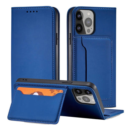 Magnet Card Case Case for Samsung Galaxy S22 Ultra Cover Card Wallet Card Holder Blue_1