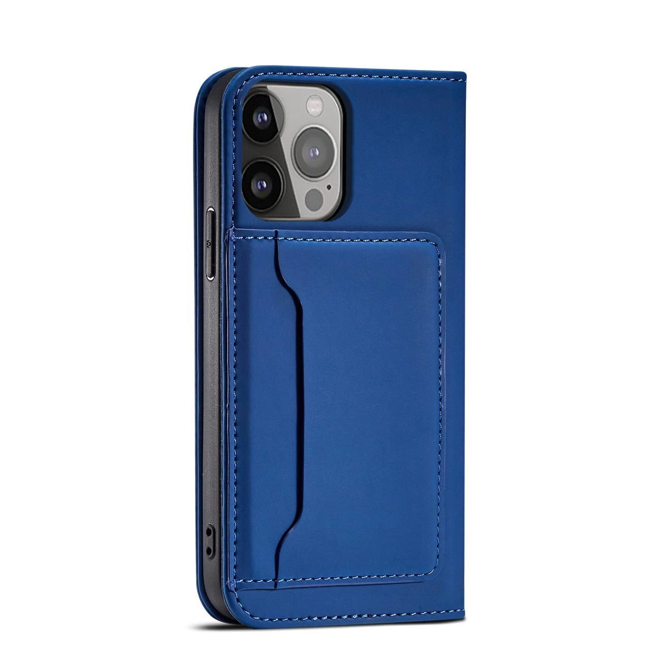 Magnet Card Case Case for Samsung Galaxy S22 Ultra Cover Card Wallet Card Holder Blue_3