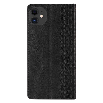 Magnet Strap Case for iPhone 12 Pouch Wallet + Mini Lanyard Pendant Black_10