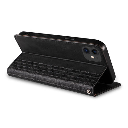 Magnet Strap Case for iPhone 12 Pouch Wallet + Mini Lanyard Pendant Black_11