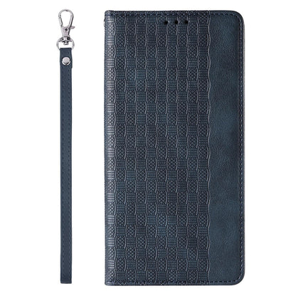 Magnet Strap Case for iPhone 12 Pouch Wallet + Mini Lanyard Pendant Blue_4