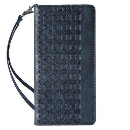 Magnet Strap Case for iPhone 12 Pro Pouch Wallet + Mini Lanyard Pendant Blue_3