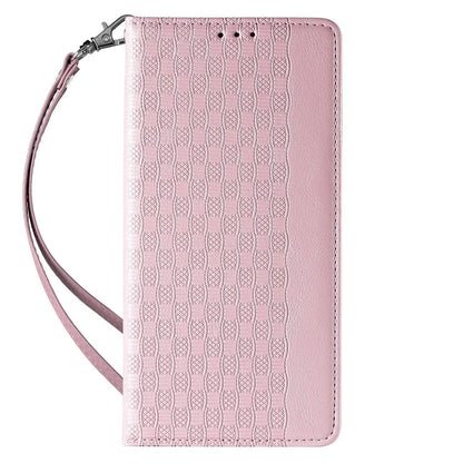 Magnet Strap Case Case for iPhone 13 Pro Max Pouch Wallet + Mini Lanyard Pendant Pink_3