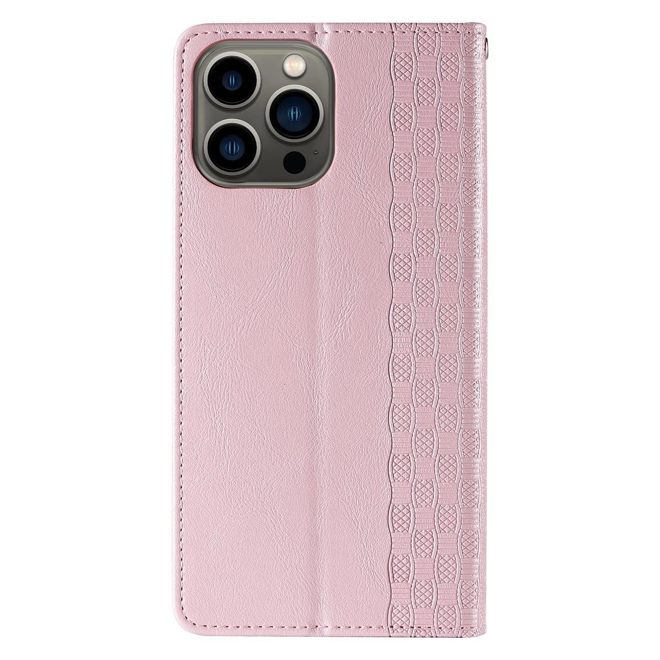 Magnet Strap Case Case for iPhone 13 Pro Max Pouch Wallet + Mini Lanyard Pendant Pink_5