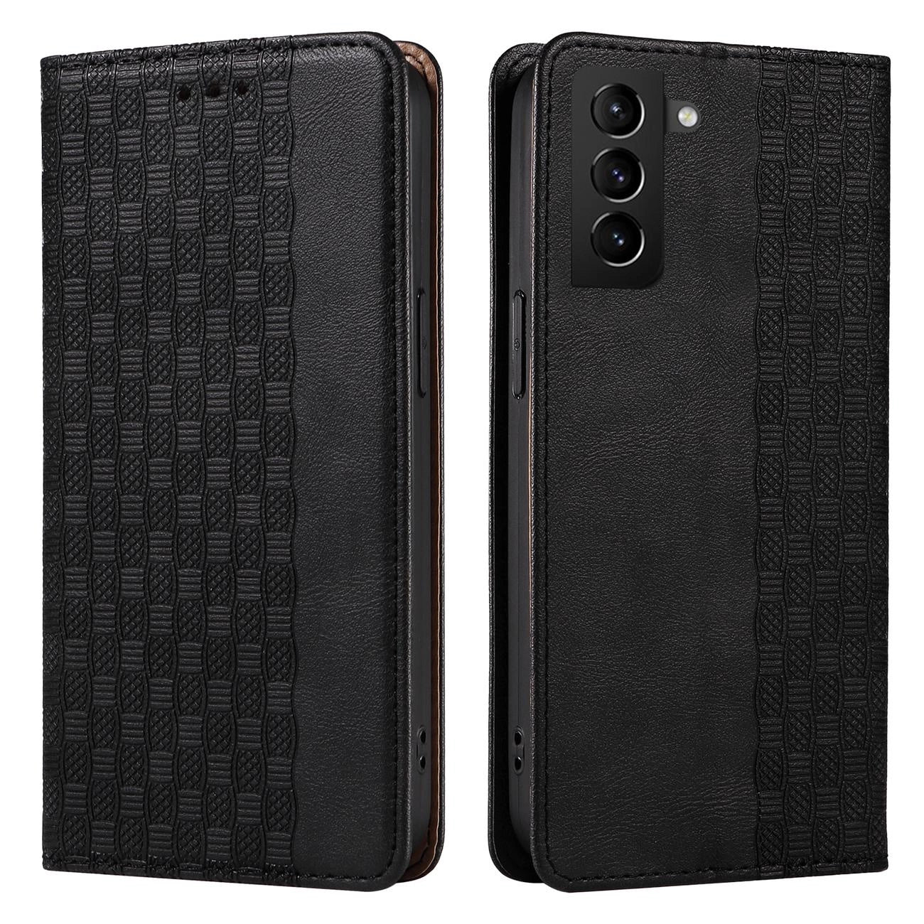 Magnet Strap Case Case for Samsung Galaxy S22 + (S22 Plus) Pouch Wallet + Mini Lanyard Pendant Black_11