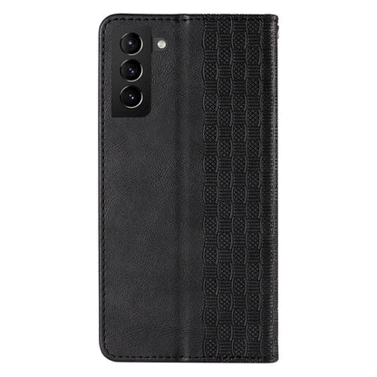 Magnet Strap Case Case for Samsung Galaxy S22 + (S22 Plus) Pouch Wallet + Mini Lanyard Pendant Black_4