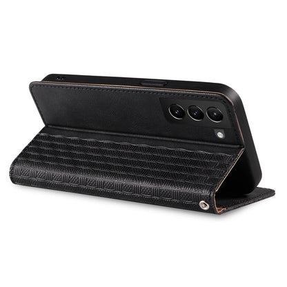 Magnet Strap Case Case for Samsung Galaxy S22 + (S22 Plus) Pouch Wallet + Mini Lanyard Pendant Black_8