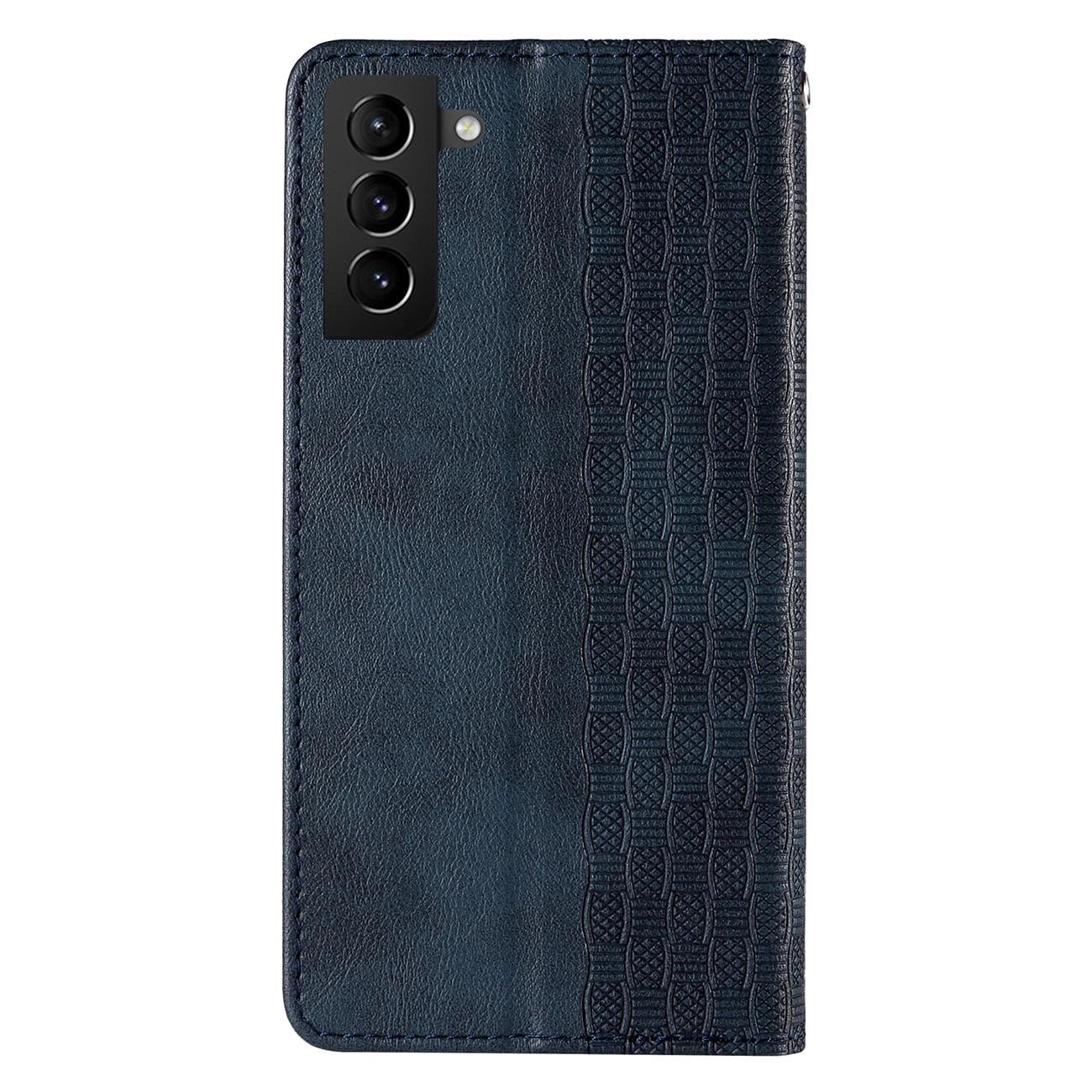 Magnet Strap Case Case for Samsung Galaxy S22 + (S22 Plus) Pouch Wallet + Mini Lanyard Pendant Blue_5